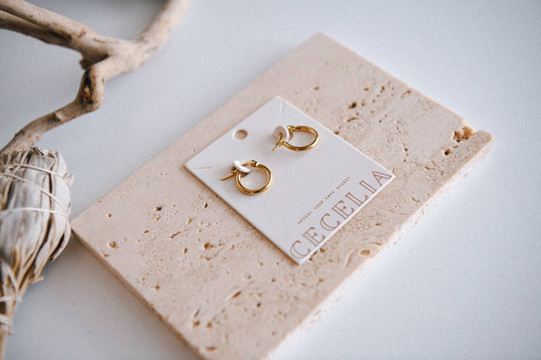The Classic Gold Hoop Earrings - 15mm, Gold Plated Stainless