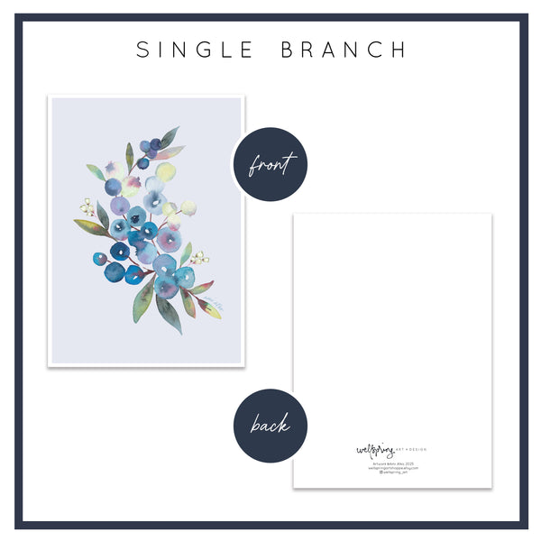 Blueberry Greeting Card
