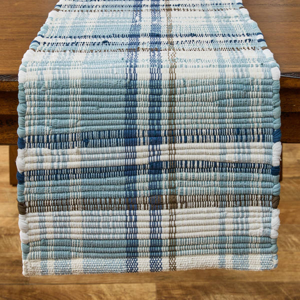 Driftwood Plaid Chindi Runner 72"L
