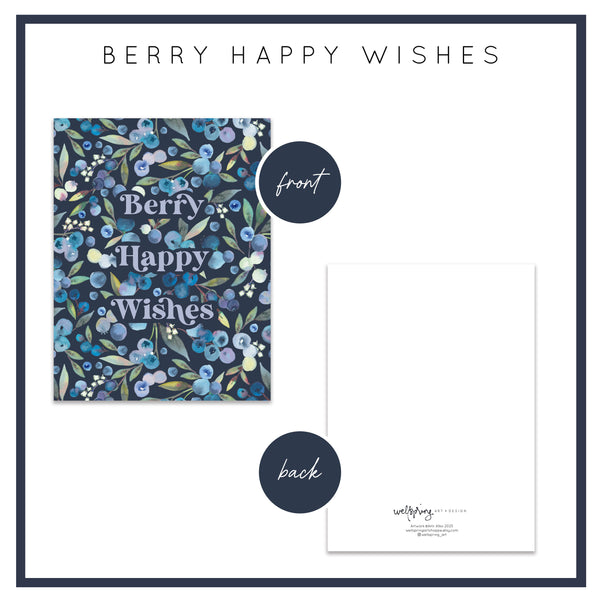 Blueberry Greeting Card