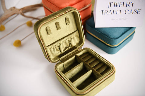 Jewelry Travel Case : Olive