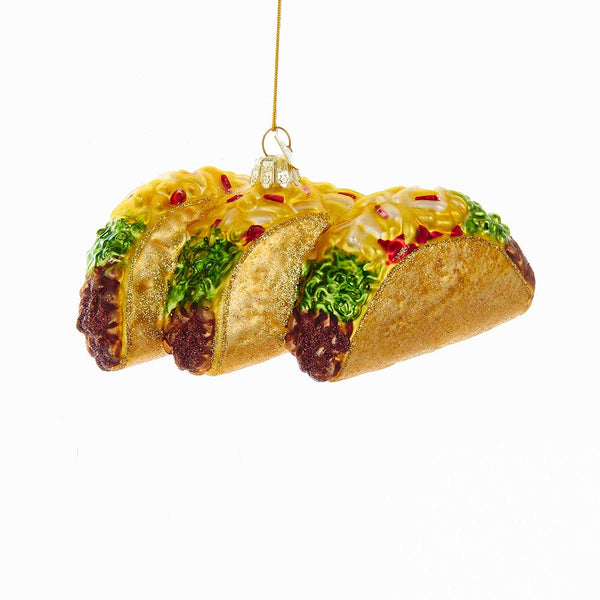 *5.25"NOBLE GEMS GLASS TACOS ORNAMENT