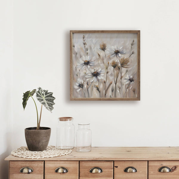 Neutral Daisy Field: 8 x 8 x 1.5