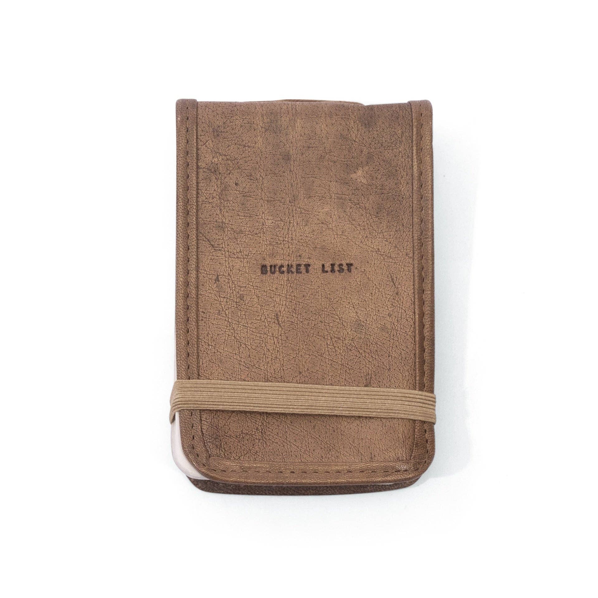 Mini Bucket List Leather Journal - 4"x6"
