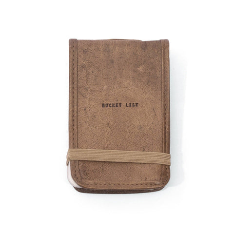 Mini Bucket List Leather Journal - 4"x6"