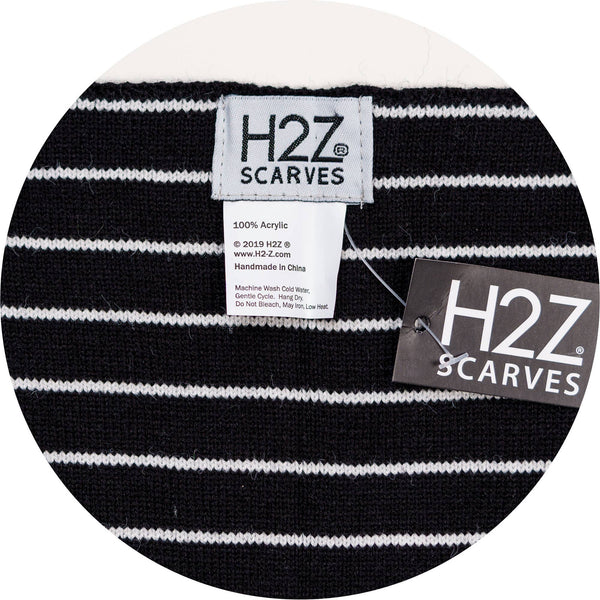 Midnight Stripes Faux Sweater Scarf