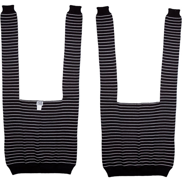 Midnight Stripes Faux Sweater Scarf