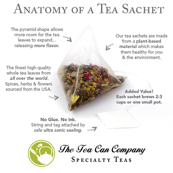 Apricot & Peach Tree Green Tea - 12 Tea Sachets - Tall Tin
