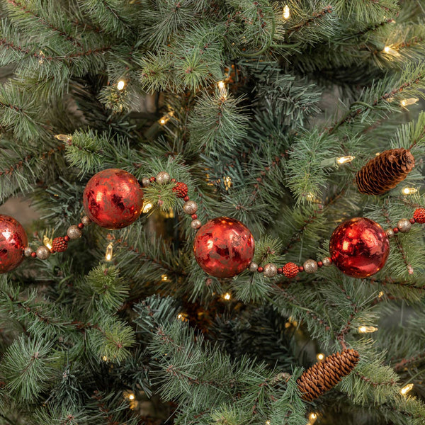 *6' RED BALL GARLAND