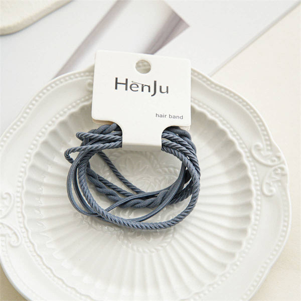 4PCS Braided Elastic Hair Ties Set for Women_CWAHA0334: Beige / (OS) 3