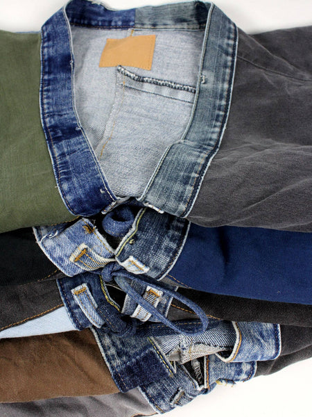 Upcycled Patchwork Denim Jacket: One Size