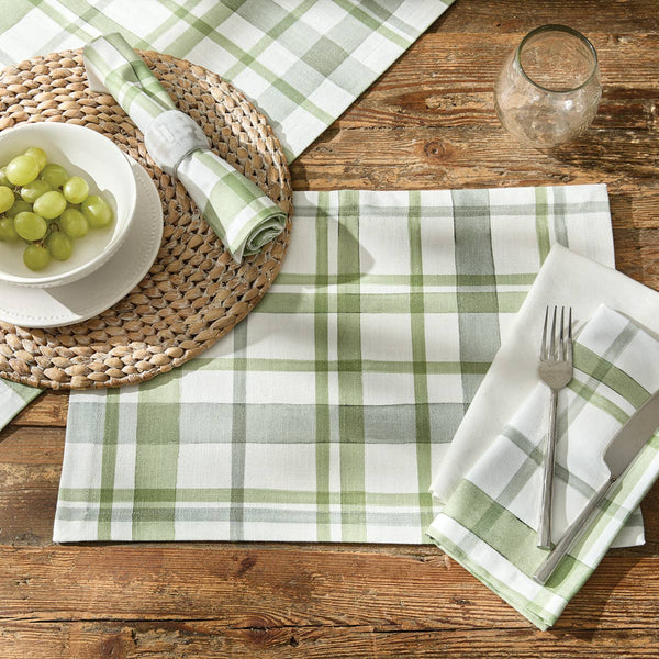 Greenlee Printed Plaid Table Runner 72" L