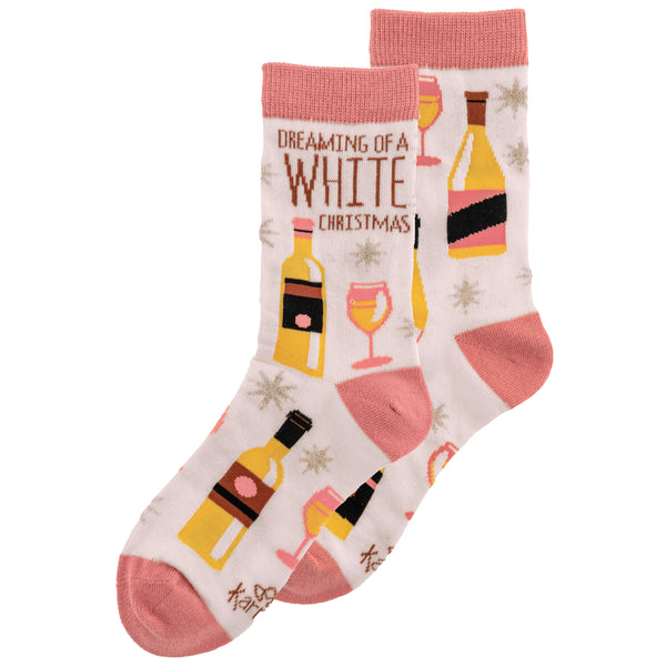 Holiday Socks: White Christmas