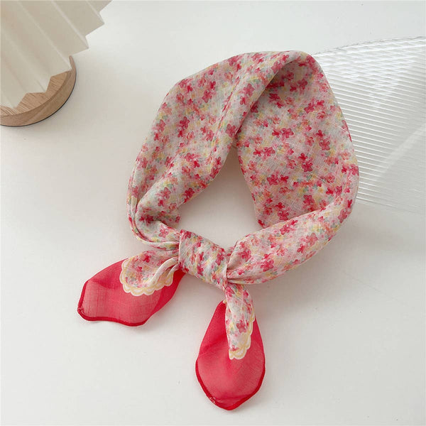 Cotton Linen Square Scarf - Breathable Neck Wrap_CWMS0673: TYPE1 / (OS) 3