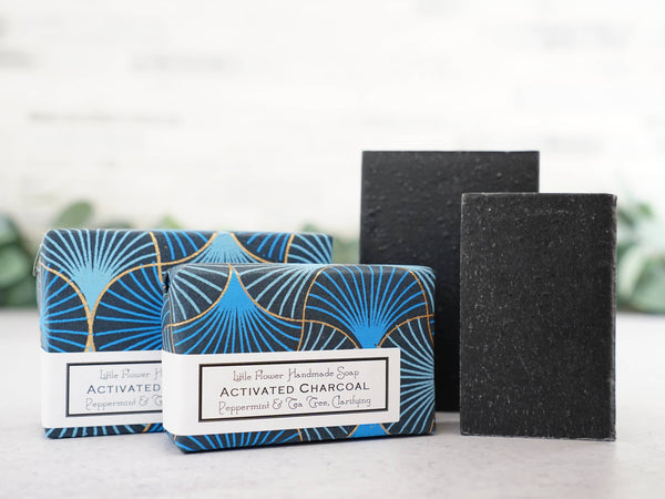 Activated Charcoal Handmade Soap: 3.5 oz