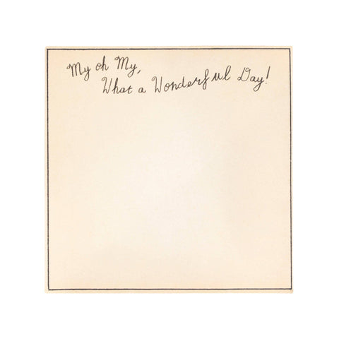 What A Wonderful Day Small Notepad