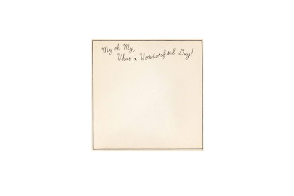 What A Wonderful Day Small Notepad