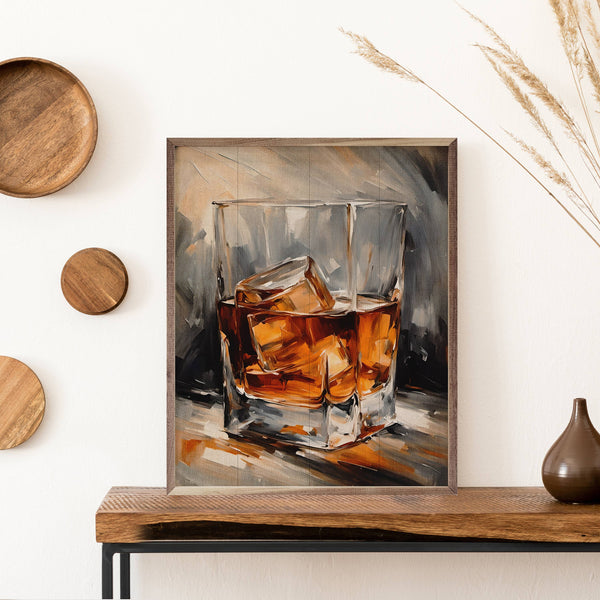 Whiskey Glass: 24x30