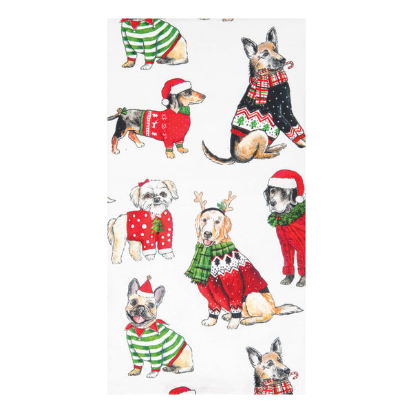 Christmas Dogs Kitchen Towel