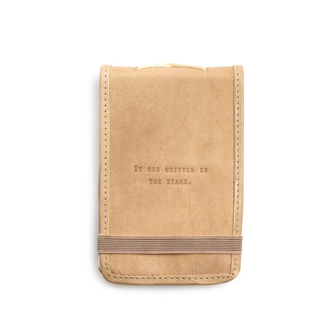 Mini It Was Written In The Stars Leather Journal 4" x 6"  - Honey