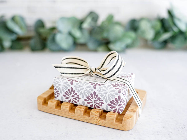 Draining Bamboo Soap Dish
