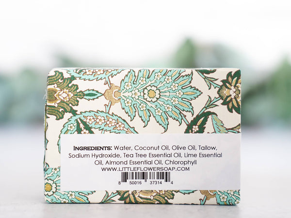 Tea Tree Lime Almond Handmade Soap: