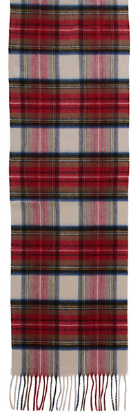 Traditional Tartan Cashmink® Scarf: Red