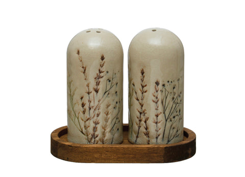 FLORAL SALT AND PEPPER