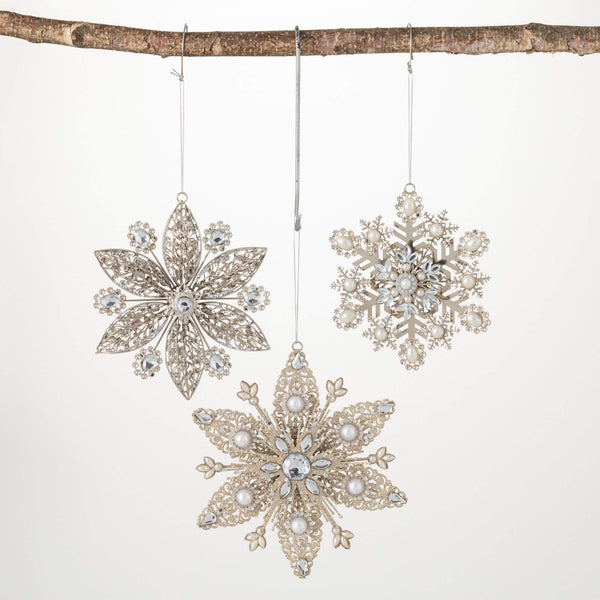 *Snowflake Jeweled Ornament