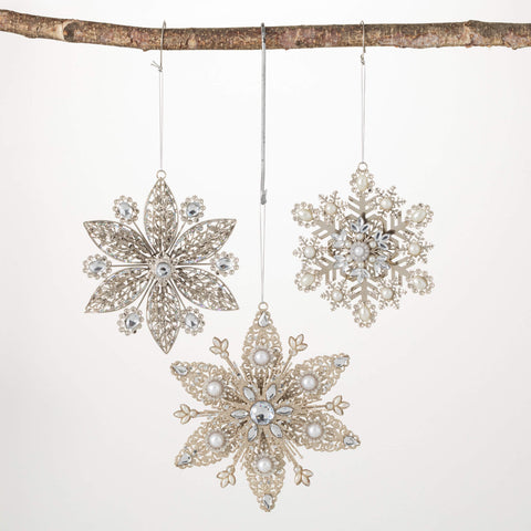*Snowflake Jeweled Ornament