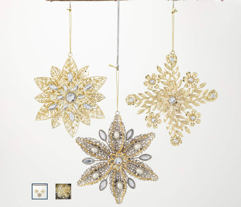 SNOWFLAKE METAL ORNAMENT