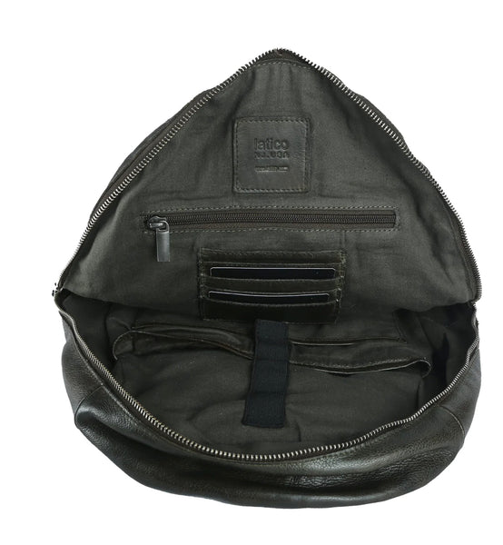 Baxter Olive Leather  Backpack