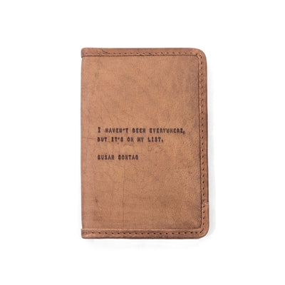 Susan Sontag passport cover