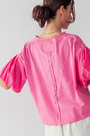 *Puffy Sleeve Top2 colors