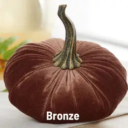 Large Velvet Pumpkins