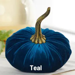 Large Velvet Pumpkins
