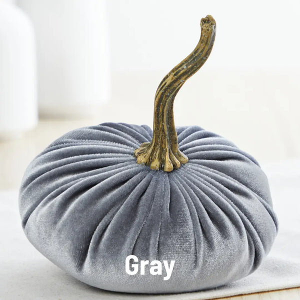 Small Velvet Pumpkins