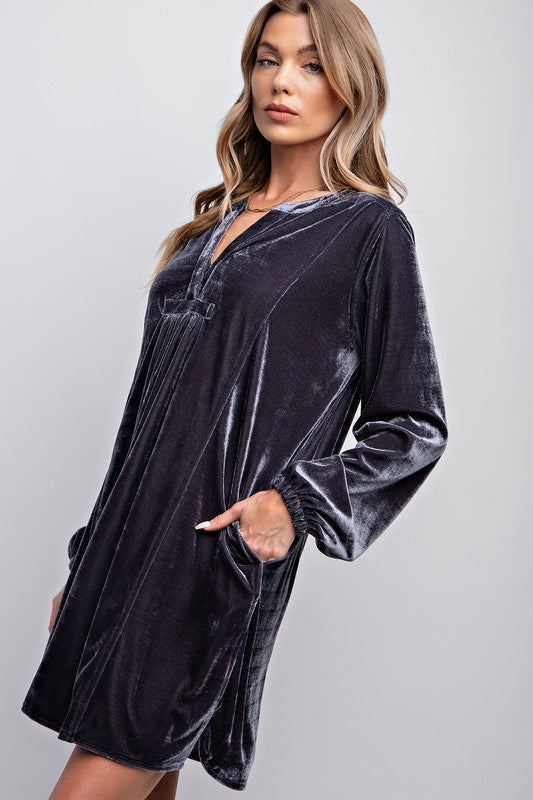 Plus Velvet Tunic