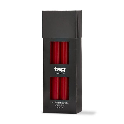 10” Red Straight Candle
