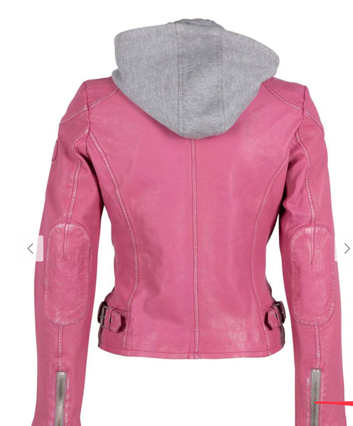 Pink Leather Jacket