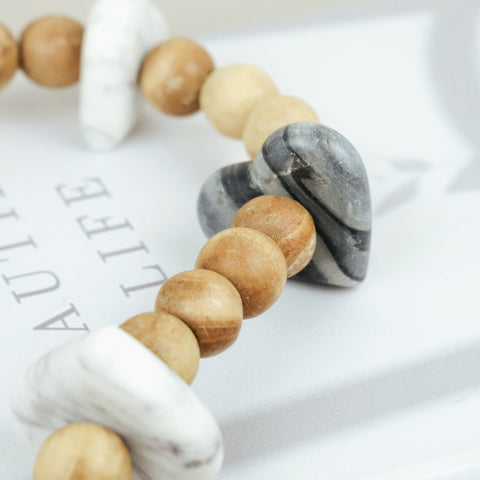 Marble and Wood Garland