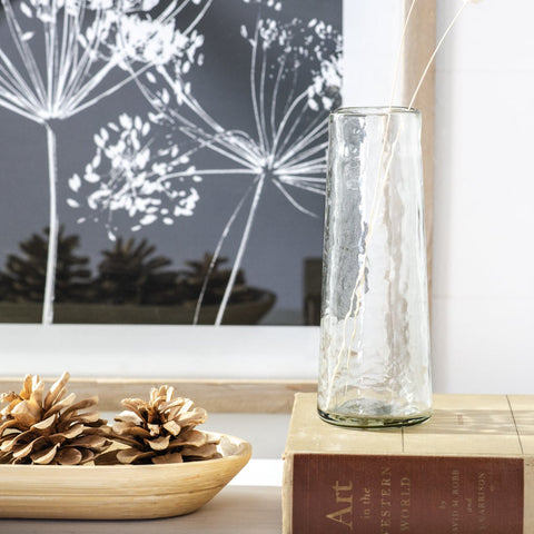 Hammered Glass Vase med