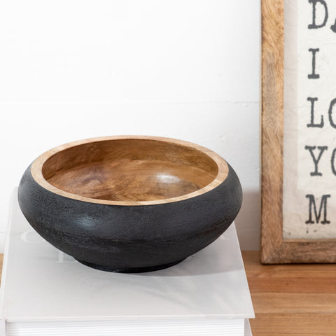Black Wood Bowl