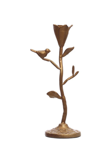 Gold Bird Candlesticks