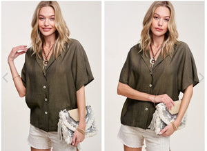 Buttondown Top