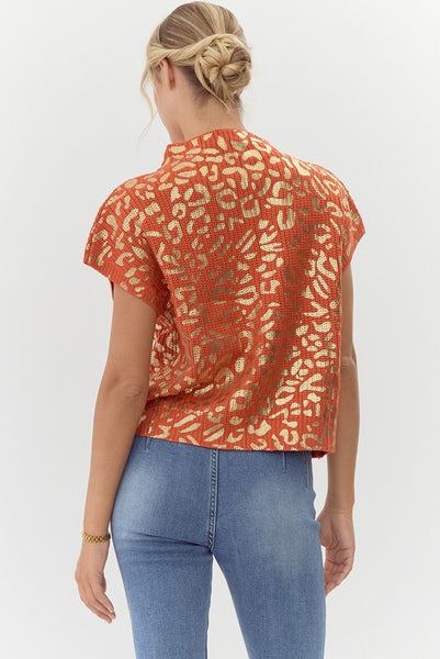Metallic Knit top