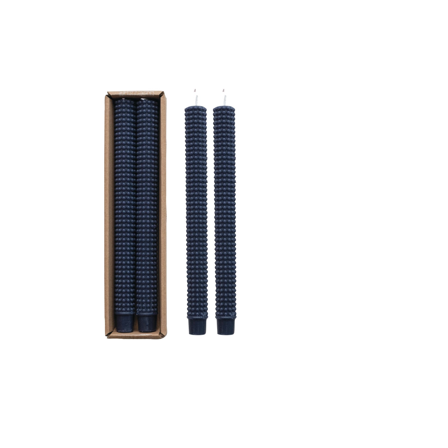Navy Blue Taper Candles