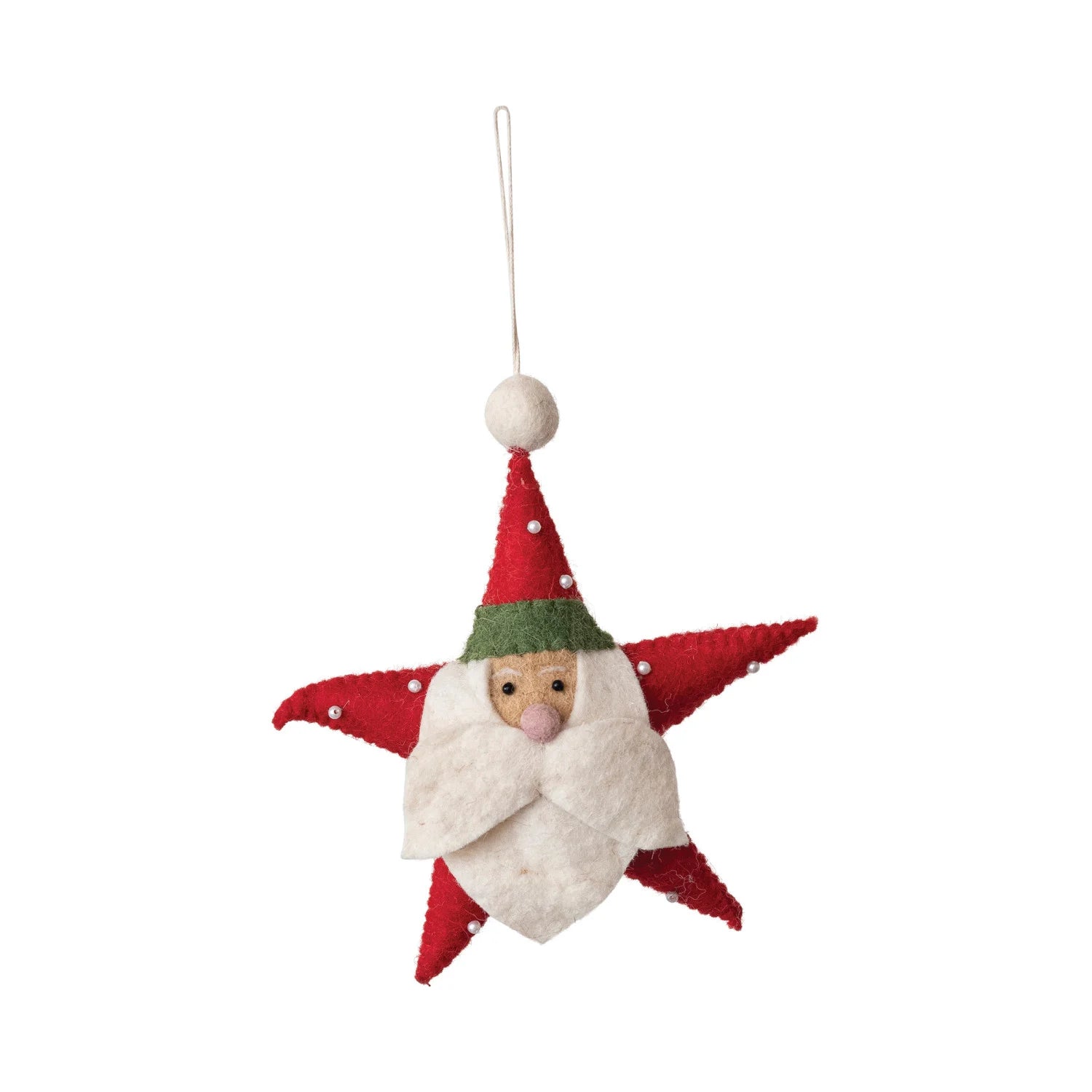 *SANTA STAR ORNAMENT