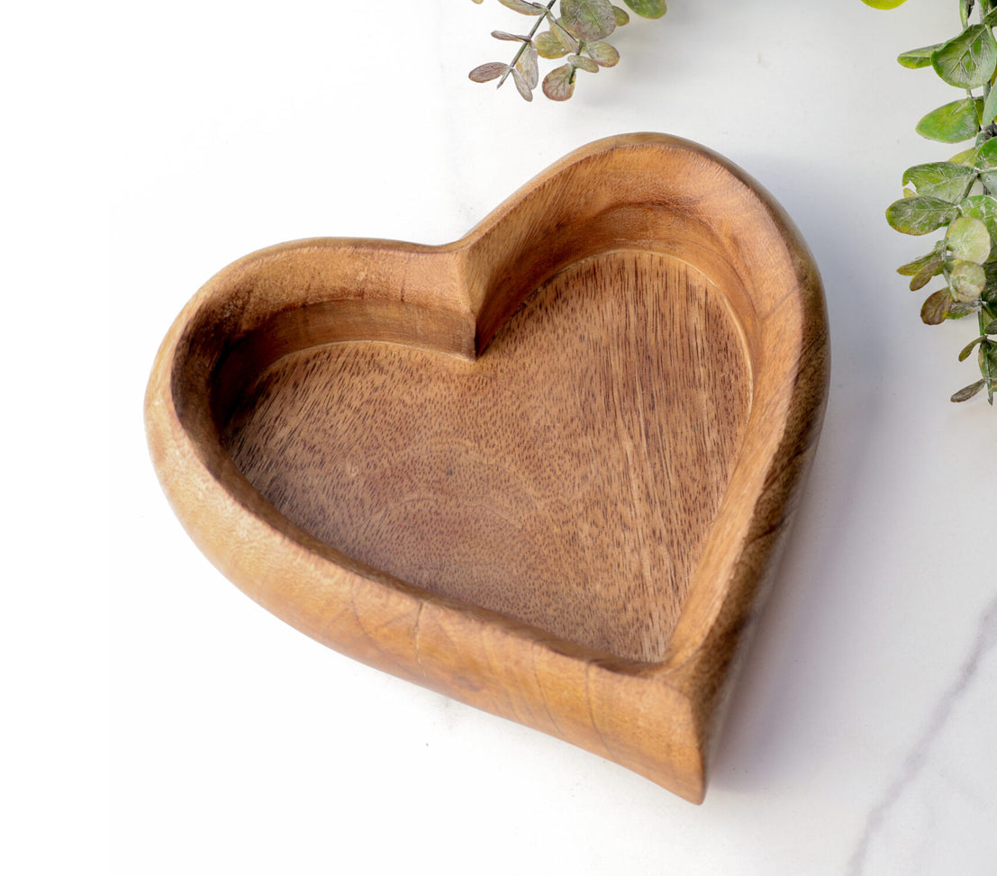 Wooden HEART  Tray