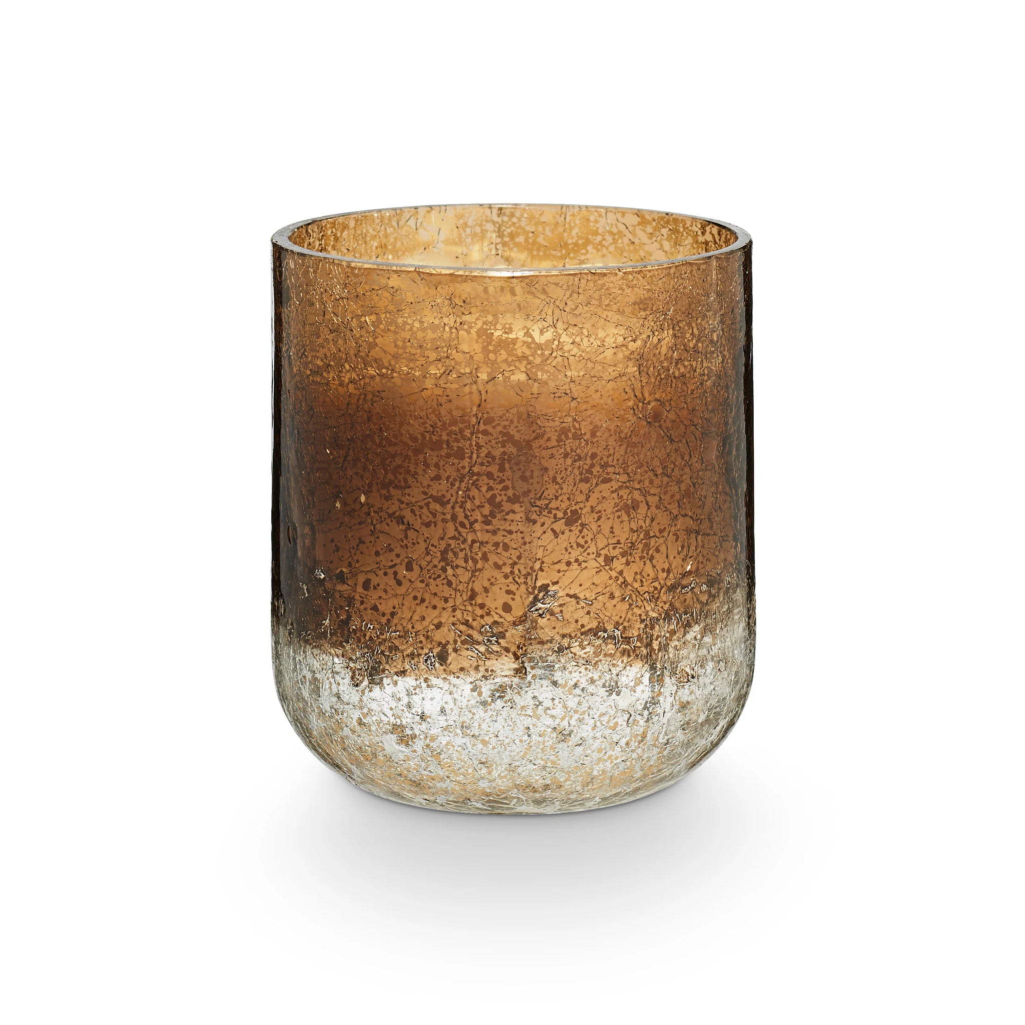 Wood fire Glass Candle